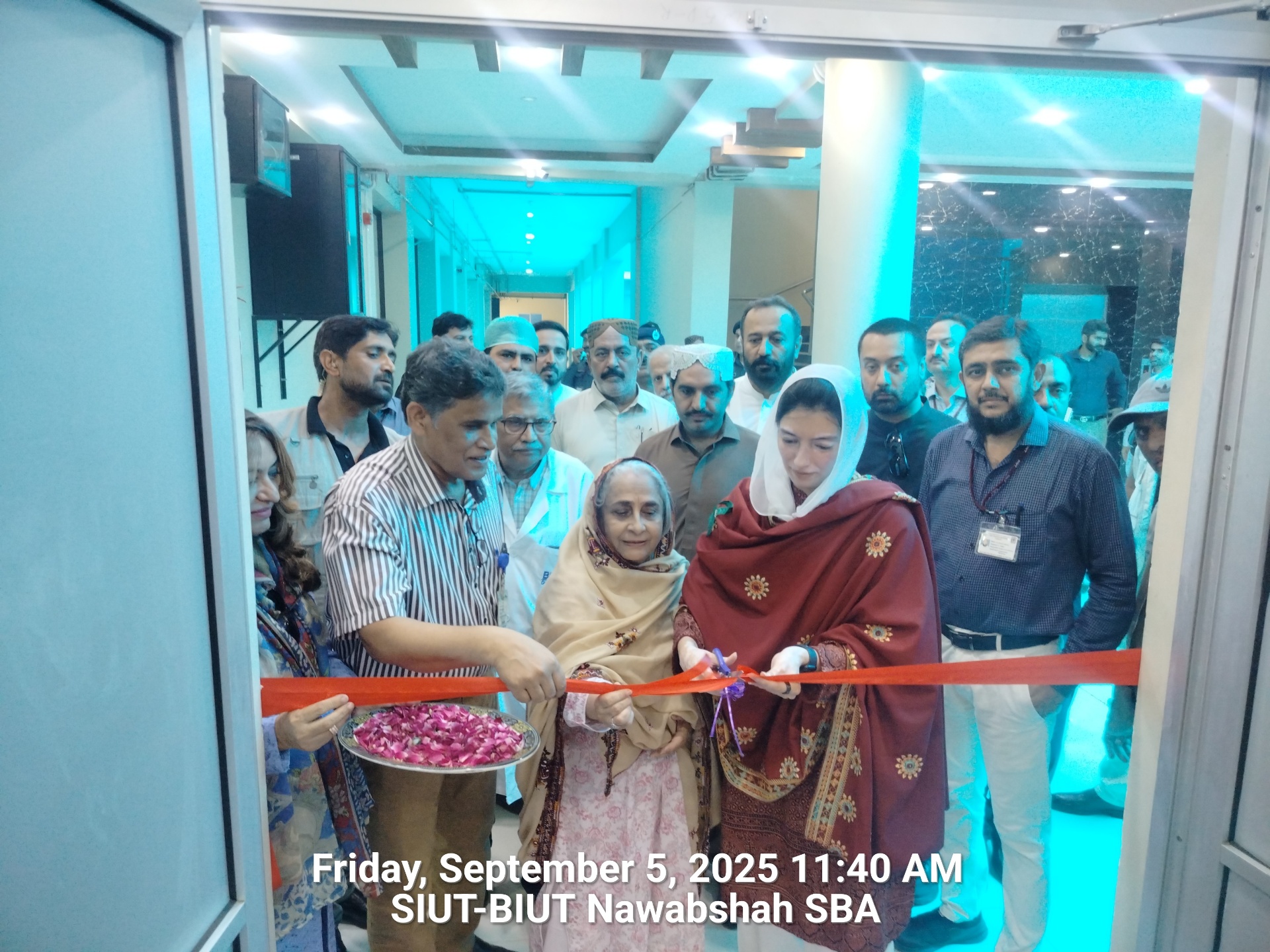 Ribbon-cutting at BIUT Nawabshah